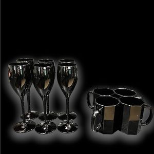 Black Glassware Wine glass with stem Coffee mugs